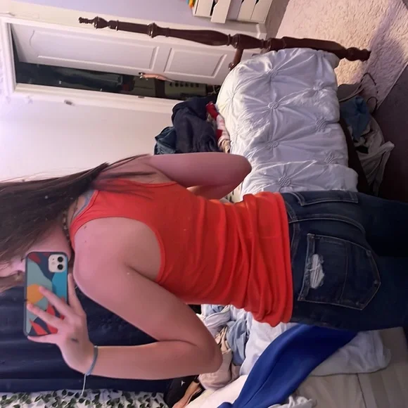 Orange Racerback Tanktop - Picture 2 of 3